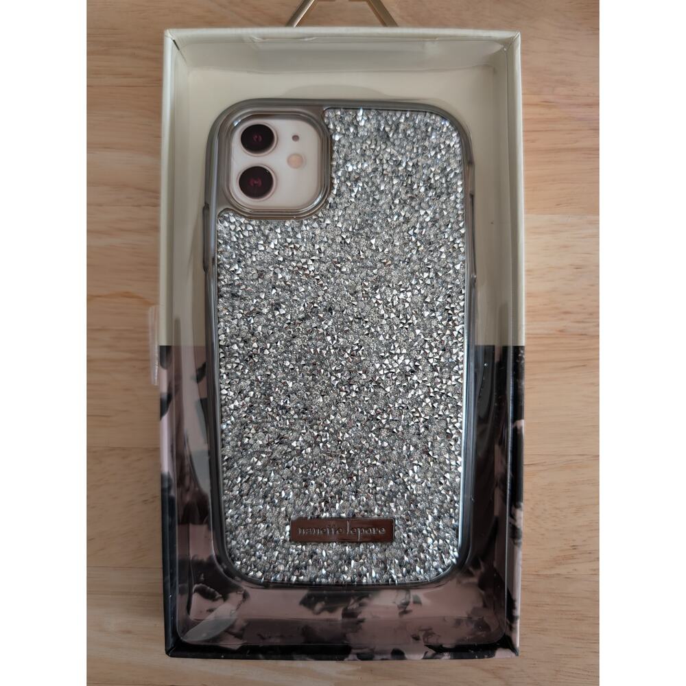 Nanette Lepore iPhone 11 XR Silver Iridescent Phone Case - Picture 5 of 9